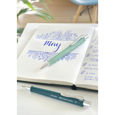 Długopis Faber-Castell Poly Ball, zielony jasny, XB - 4